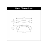 Hickory Hardware Twist (76mm) Center to Center Arch Handle Drawer Pull