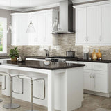 Home Decorators Collection Washington Vesper White Plywood Shaker Assembled Wall Kitchen Cabinet Soft Close 30 in W x 12 in D x 24 in H
