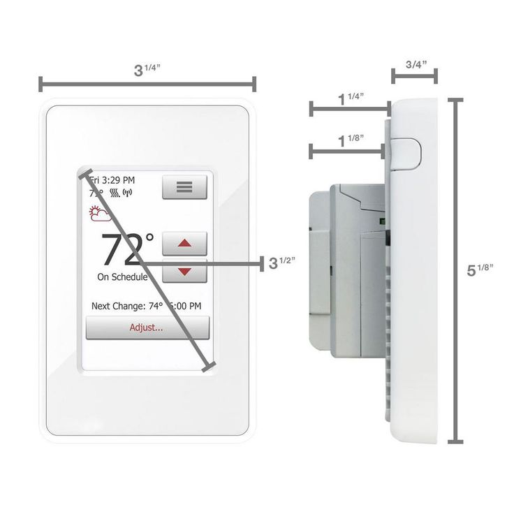 QuietWarmth 120-Volt/240-Volt Programmable WIFI Enabled Smart Touch Thermostat with Floor Sensor