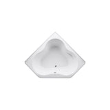 ProFlex 4.5 ft. Front Drain Corner Bathtub in White - Super Arbor