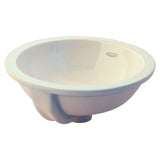 American Standard Orbit Under Counter Undermount Bathroom Sink, Round, White, 15-1/2 in.