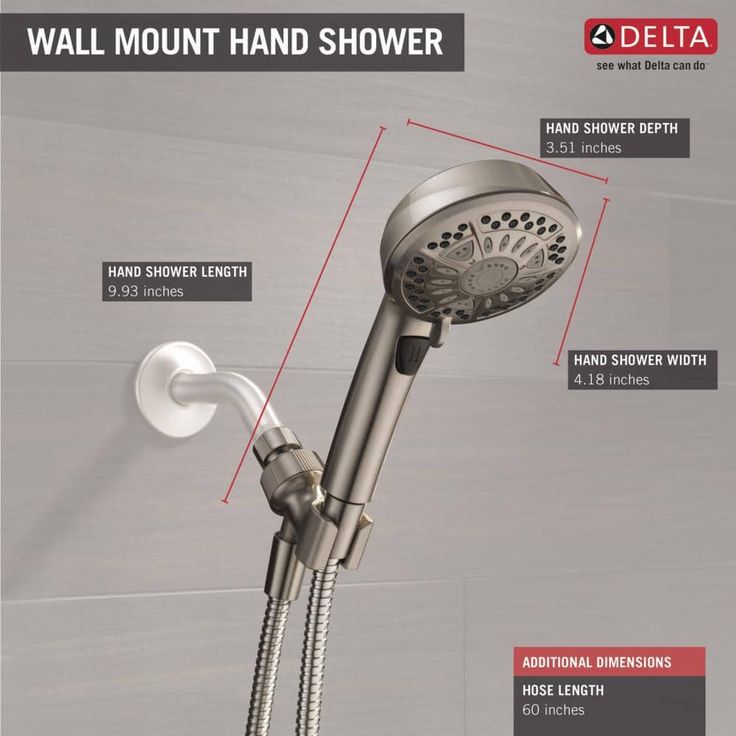 7-Spray 4.2 in. Single Wall Mount Handheld Shower Head in SpotShield Brushed Nickel