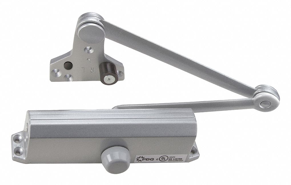 PDQ Grade 3 Light Duty Aluminum Door Closer - Parallel Mount