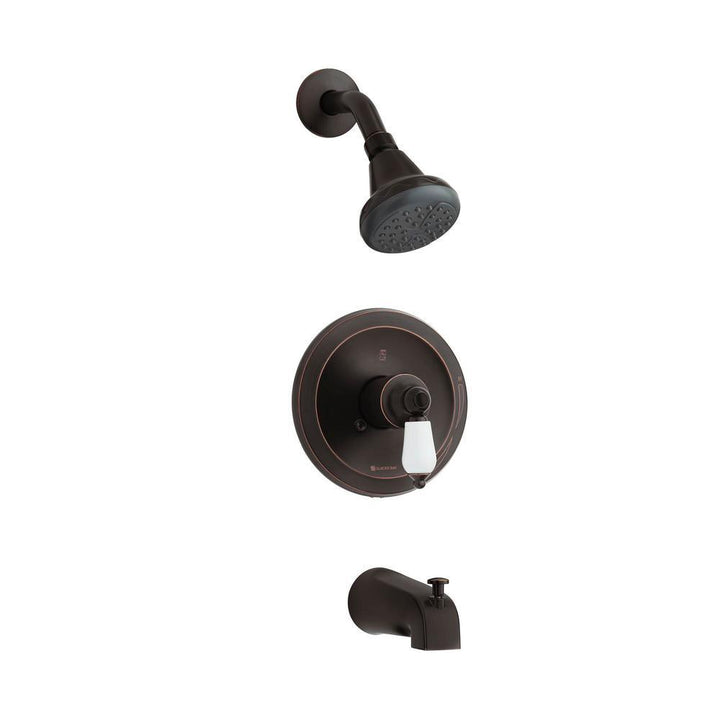 Teapot Single-Handle Tub and Shower Faucet in Bronze (Valve Included) - Super Arbor