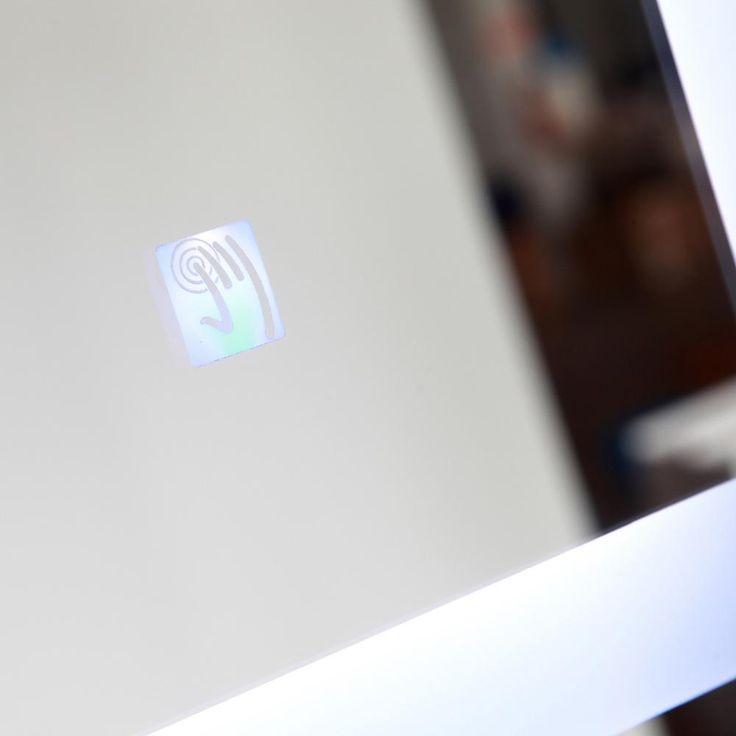 39.5 in x 28.5 in. White/Blue LED Lighted Mirror With Touch Sensor
