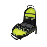 Tradesman Pro 14-3/8 in. High-Visibility Tool Bag Backpack, Black and Gray - Super Arbor