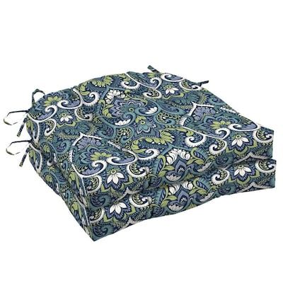 Arden Selections 2-Piece Sapphire Aurora Damask Seat Pad