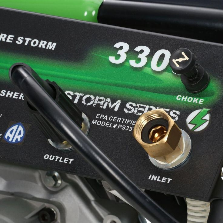 LIFAN Pressure Storm Series 3,300 psi 2.5 GPM AR Axial Cam Pump Recoil Start Gas Pressure Washer with Panel Mounted Controls