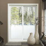 JELD-WEN 96-in x 80-in 4-9/16-in Low-e White Vinyl Sliding Right-Hand Sliding Double Patio Door Screen Included