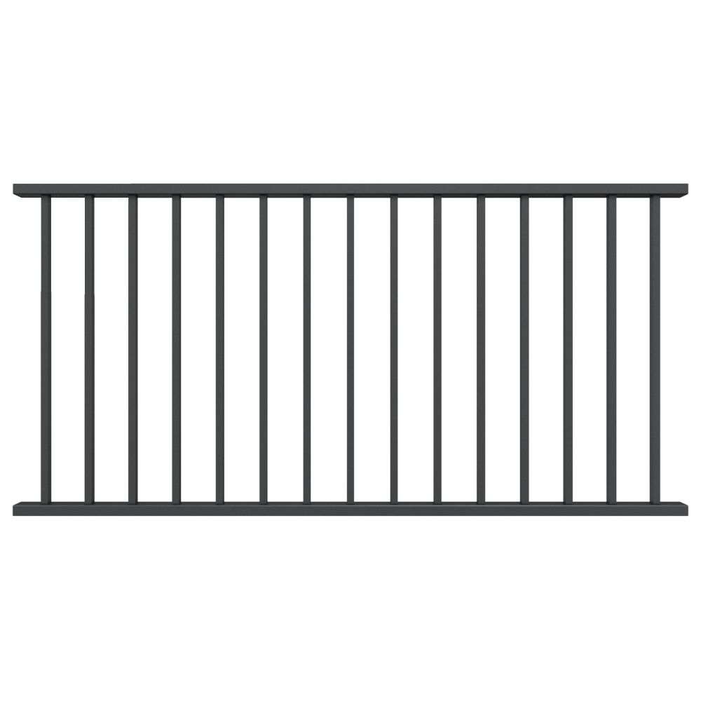 Fortress Building Products 6-ft x 34-in Black Sand Aluminum Deck Rail Kit