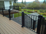 Fortress Building Products 6-ft x 34-in Black Sand Aluminum Deck Rail Kit