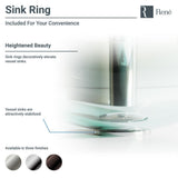 Glass Vessel Sink in Crystal with R9-7007 Faucet and Pop-Up Drain in Chrome - Super Arbor