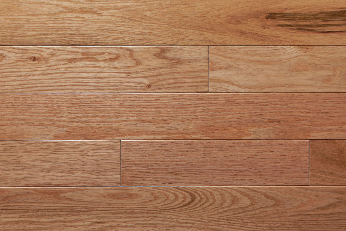 allen + roth Oak Natural hardwood flooring — surface grain detail