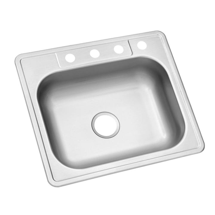 Drop-In Stainless Steel 25 in. 4-Hole Single Bowl Kitchen Sink - Super Arbor