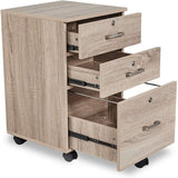 Winado File Cabinets Wood 3-Drawer 19.69-in File Cabinet