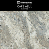 VT Dimensions Formica 6-ft Cafe Azul Right-Hand Miter-Cut Laminate Kitchen Countertop with Integrated Backsplash
