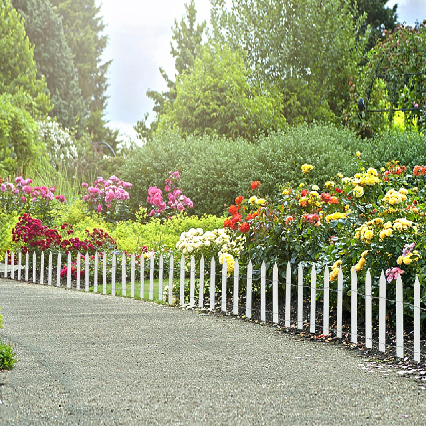 15-ft x 2-ft White Cedar Woven Wire Rolled Fencing
