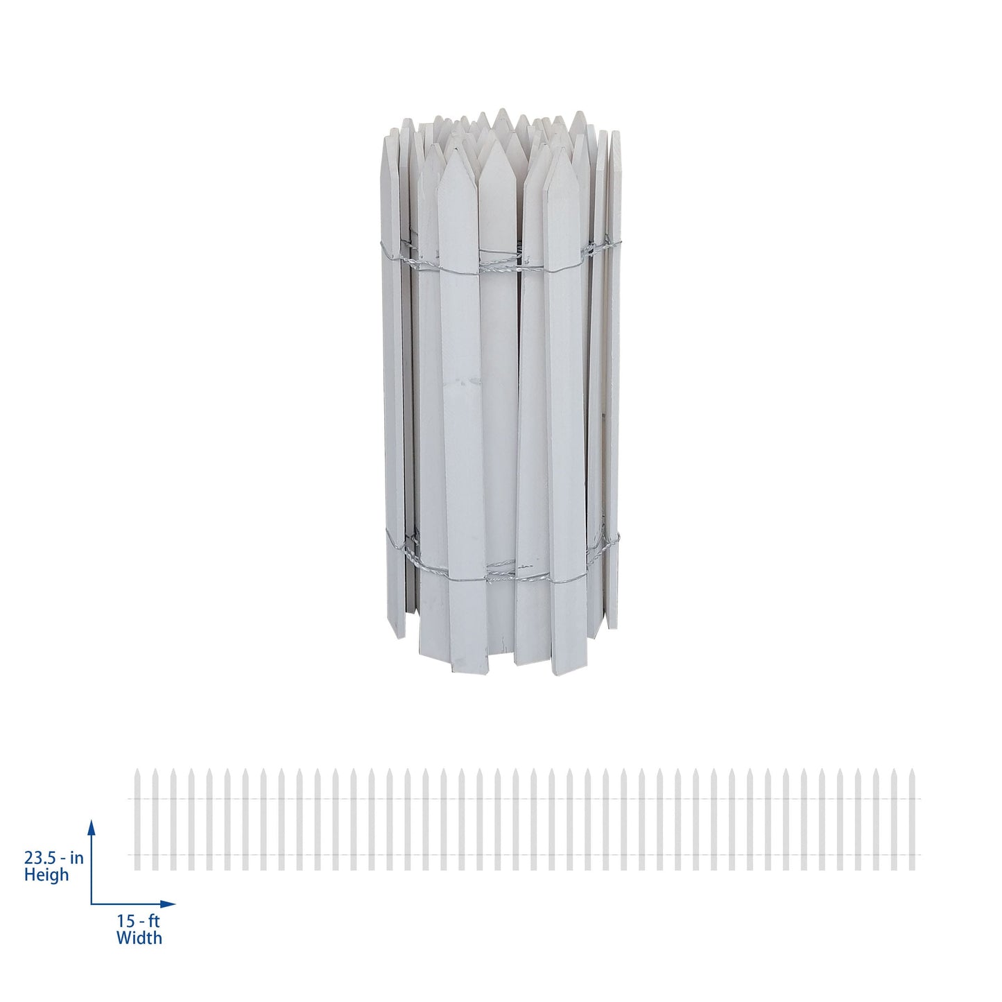 15-ft x 2-ft White Cedar Woven Wire Rolled Fencing