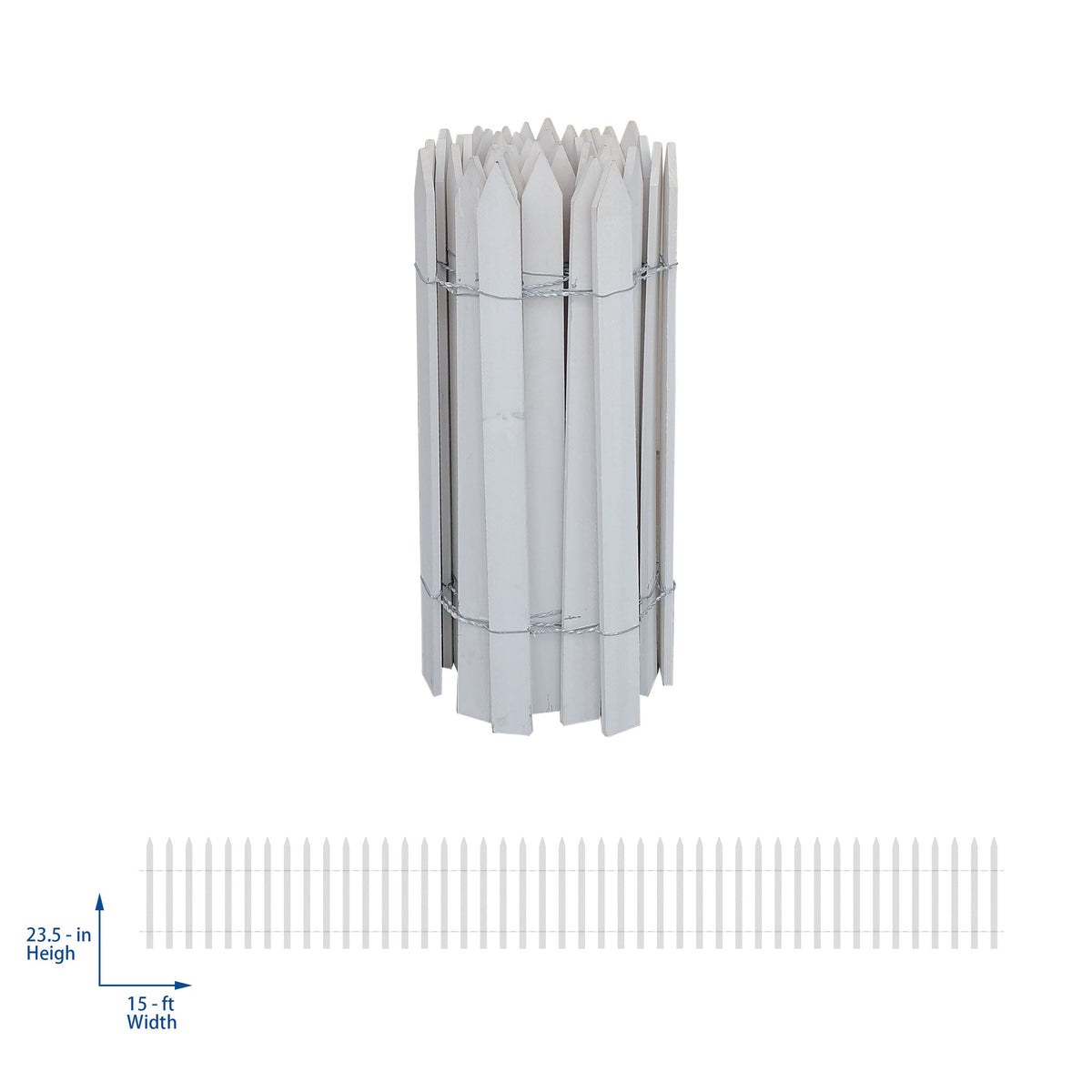 White Cedar Woven Wire Rolled Fencing, 15'x2'