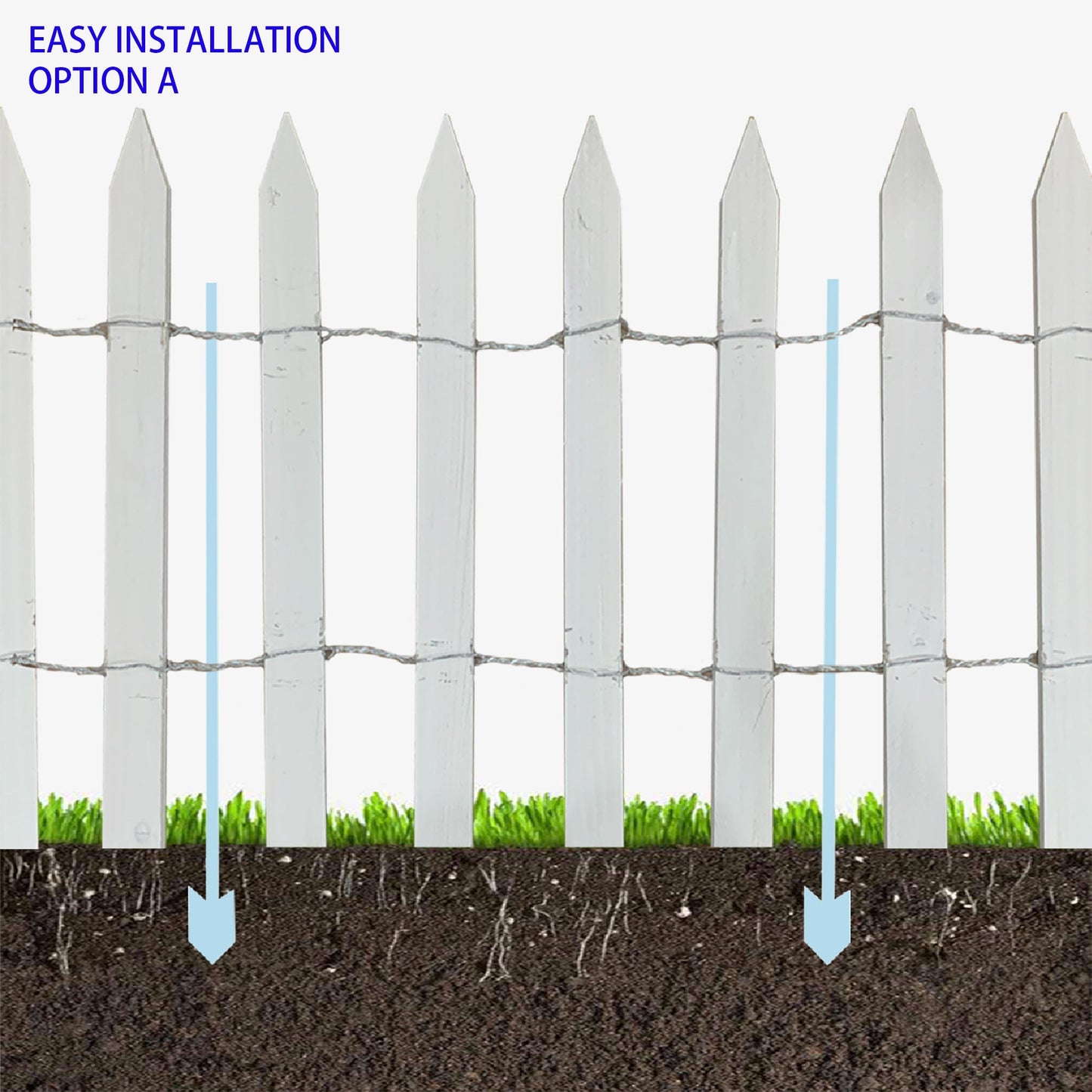 White Cedar Woven Wire Rolled Fencing, 15'x2'