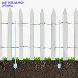 White Cedar Woven Wire Rolled Fencing, 15'x2'