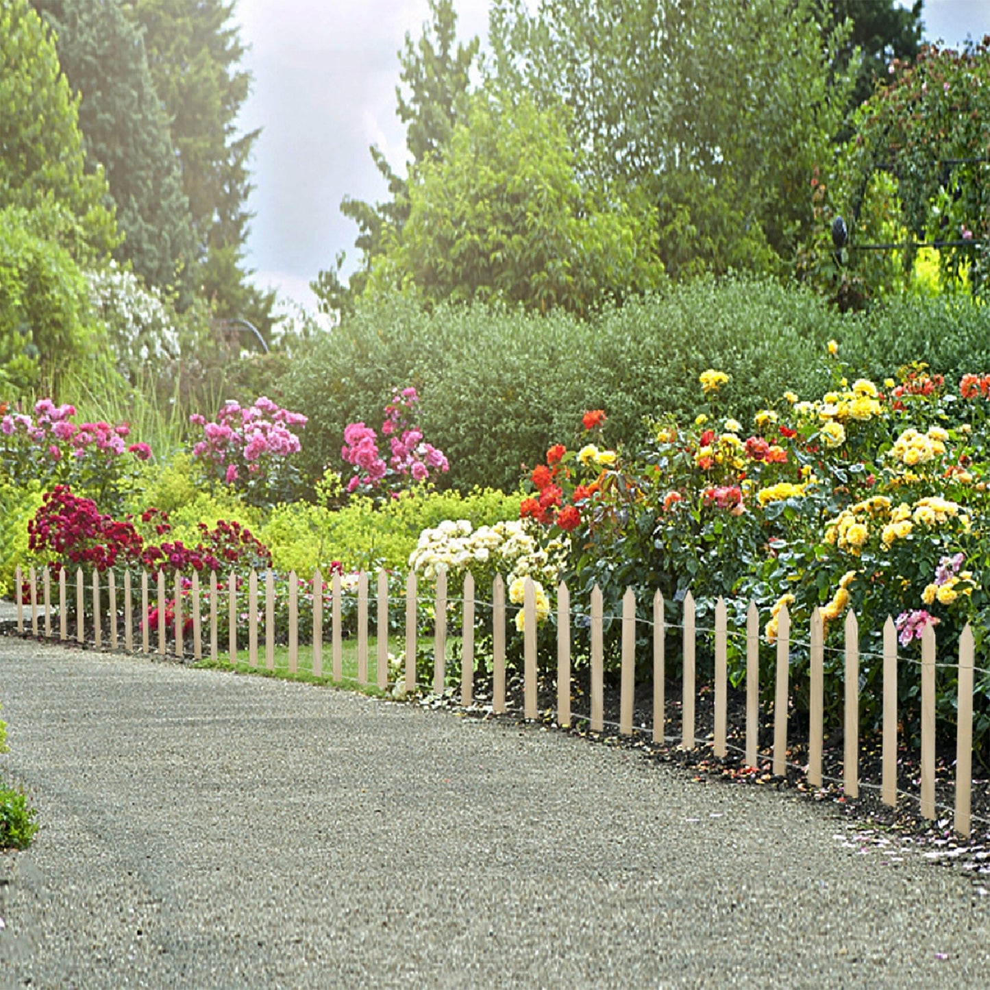15-ft x 2-ft Brown Cedar Woven Wire Rolled Fencing