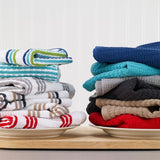 T-fal Red Solid and Stripe Cotton Waffle Terry Kitchen Towel (Set of 4)