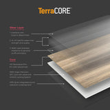 Lucida USA Terracore Nero Marquina Gray 22-mil x 12-in W x 24-in L Waterproof Interlocking Luxury Vinyl Plank Flooring (16-sq ft/ Carton)