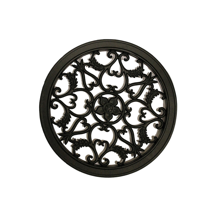 Nuvo Iron Round 15-in Black Cast Aluminum Gate Insert For Wood Fence 12-Pack