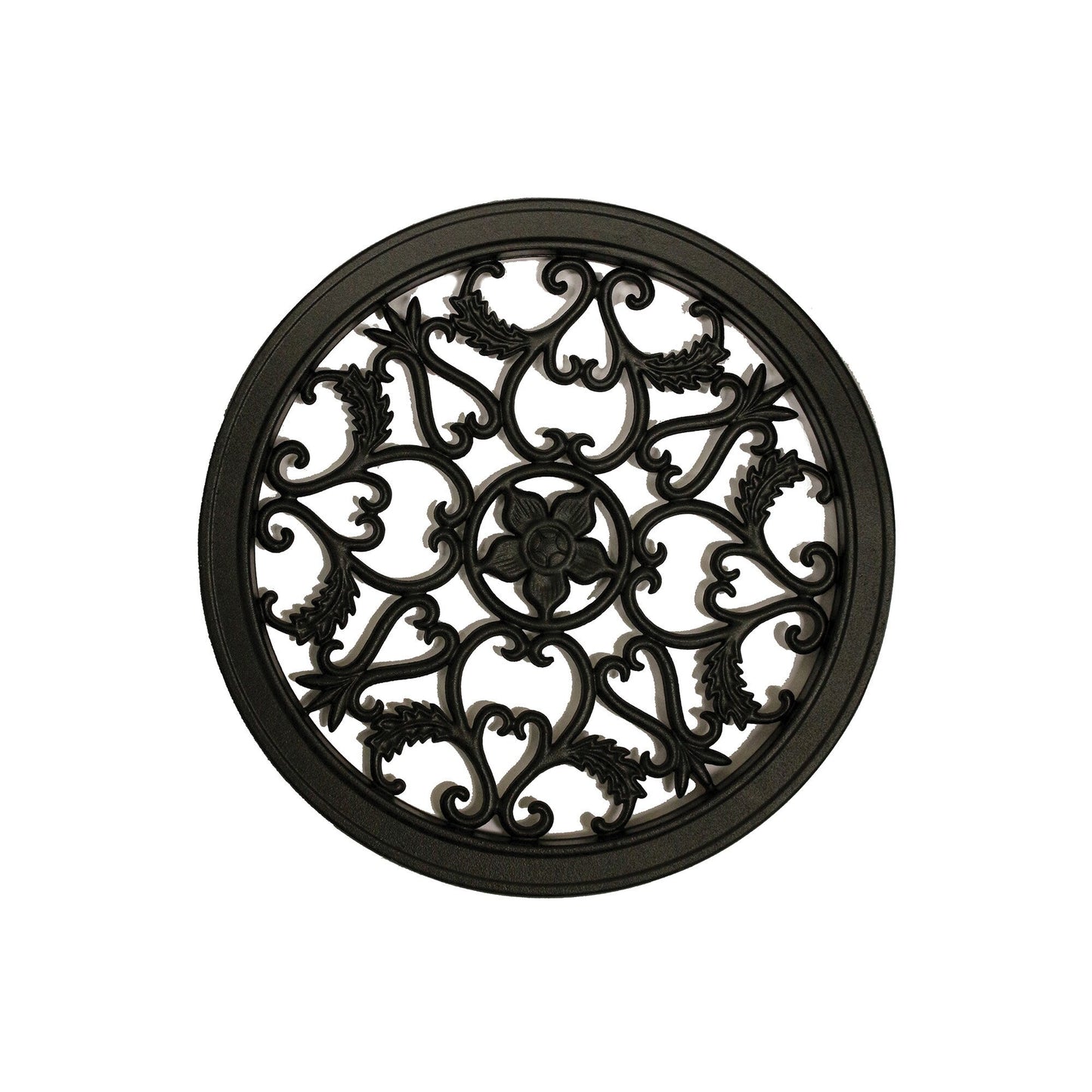 Nuvo Iron Round 15-in Black Cast Aluminum Gate Insert For Wood Fence