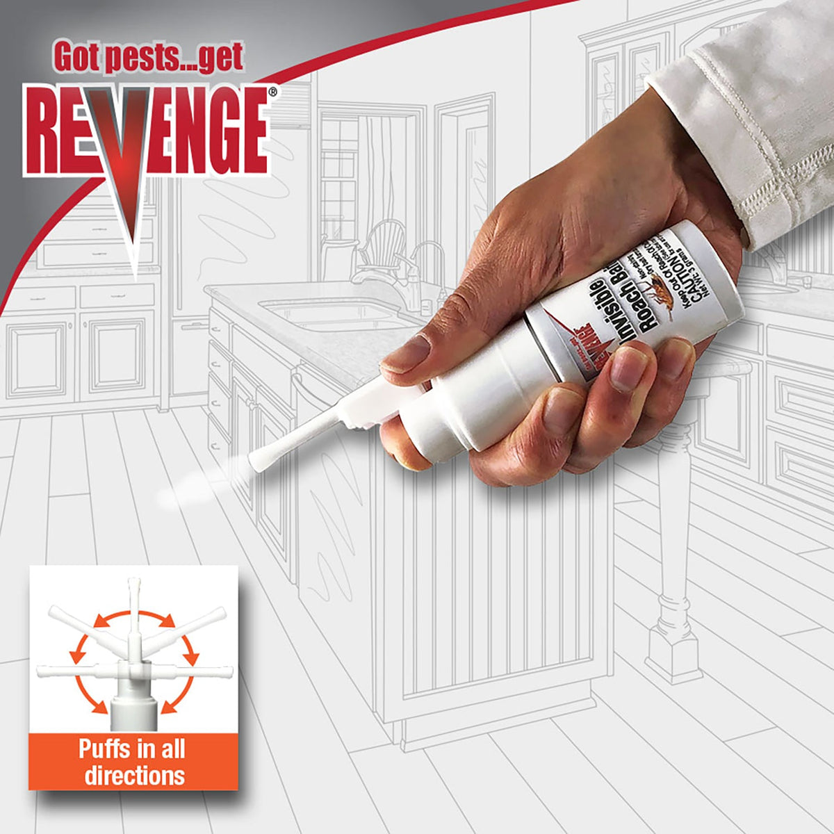 Bonide Revenge Invisible Roach Bait, 3 Grams