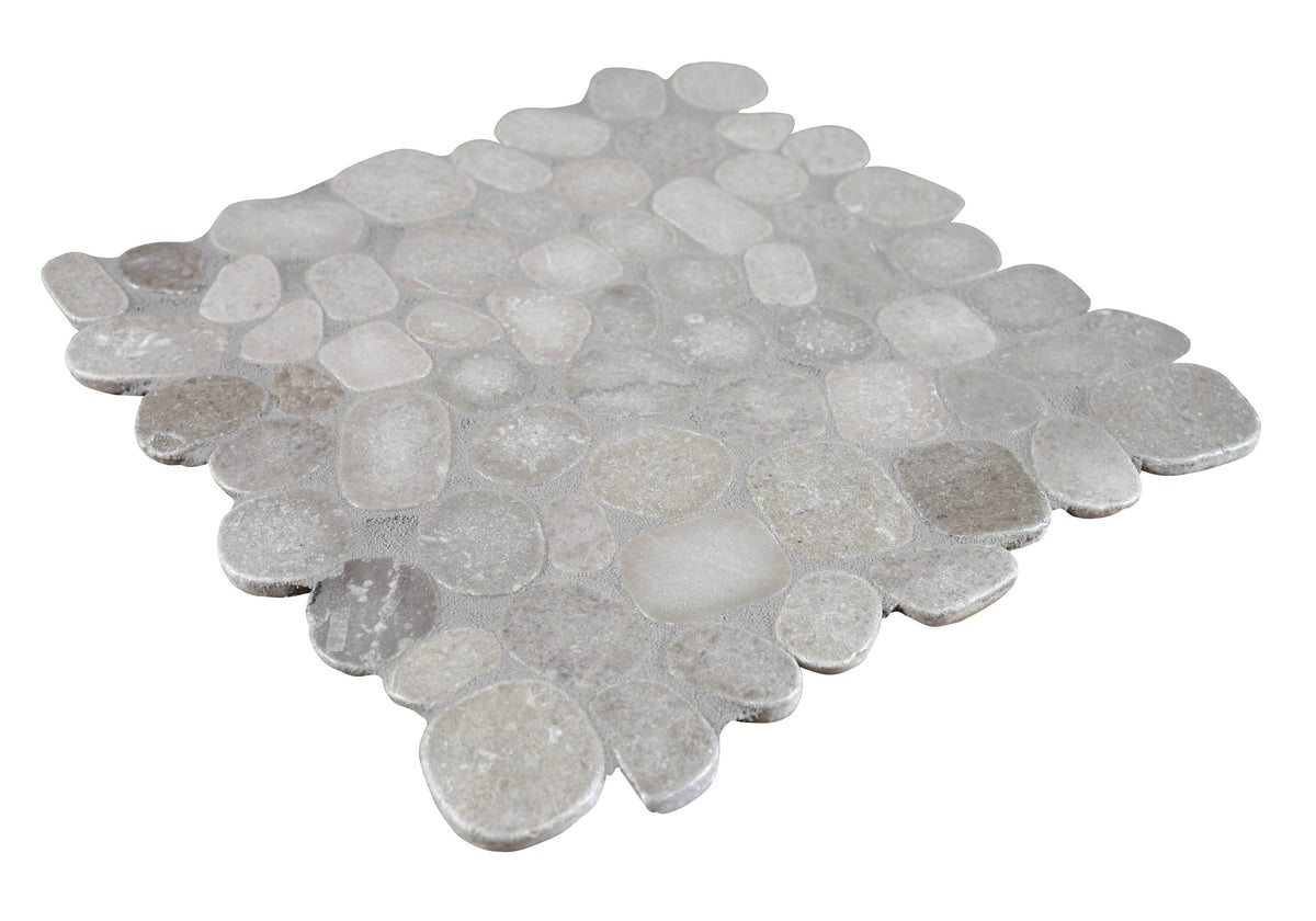 Satori Shoreside Mist 12-in x 12-in Honed Natural Stone Look Mosaic Floor and Wall Tile (1-sq. ft/ Piece)