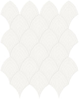 Satori Hudson Brilliant White 11-in x 13-in Glossy Porcelain Arabesque Mosaic Wall Tile (1.01-sq. ft/ Piece)