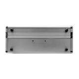 10.75 in. Smooth Silver Aluminum Tool Case with Foam - Super Arbor