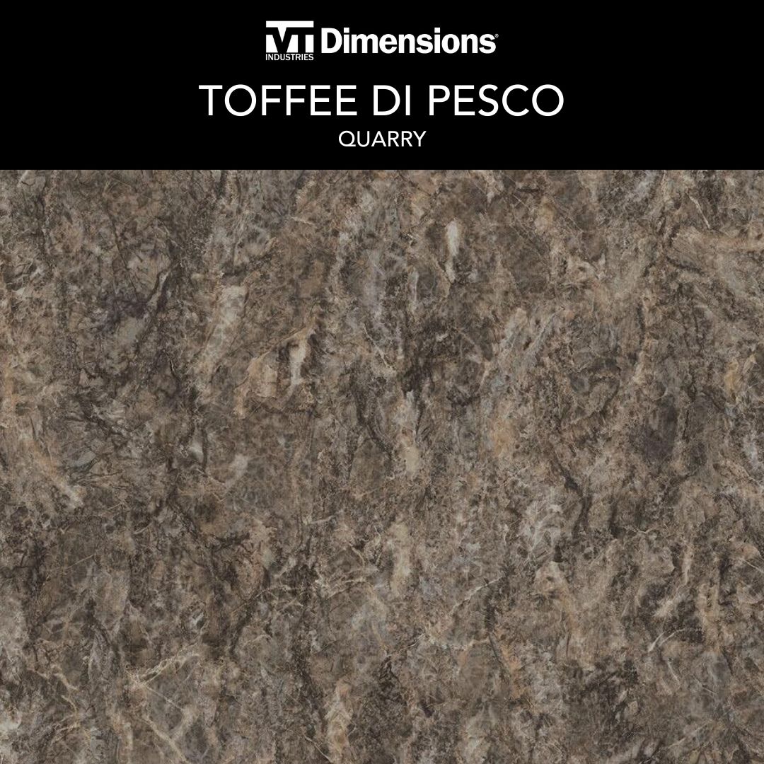 VT Dimensions Wilsonart 10-ft Toffee di Pesco Left-Hand Miter-Cut Laminate Kitchen Countertop with Integrated Backsplash