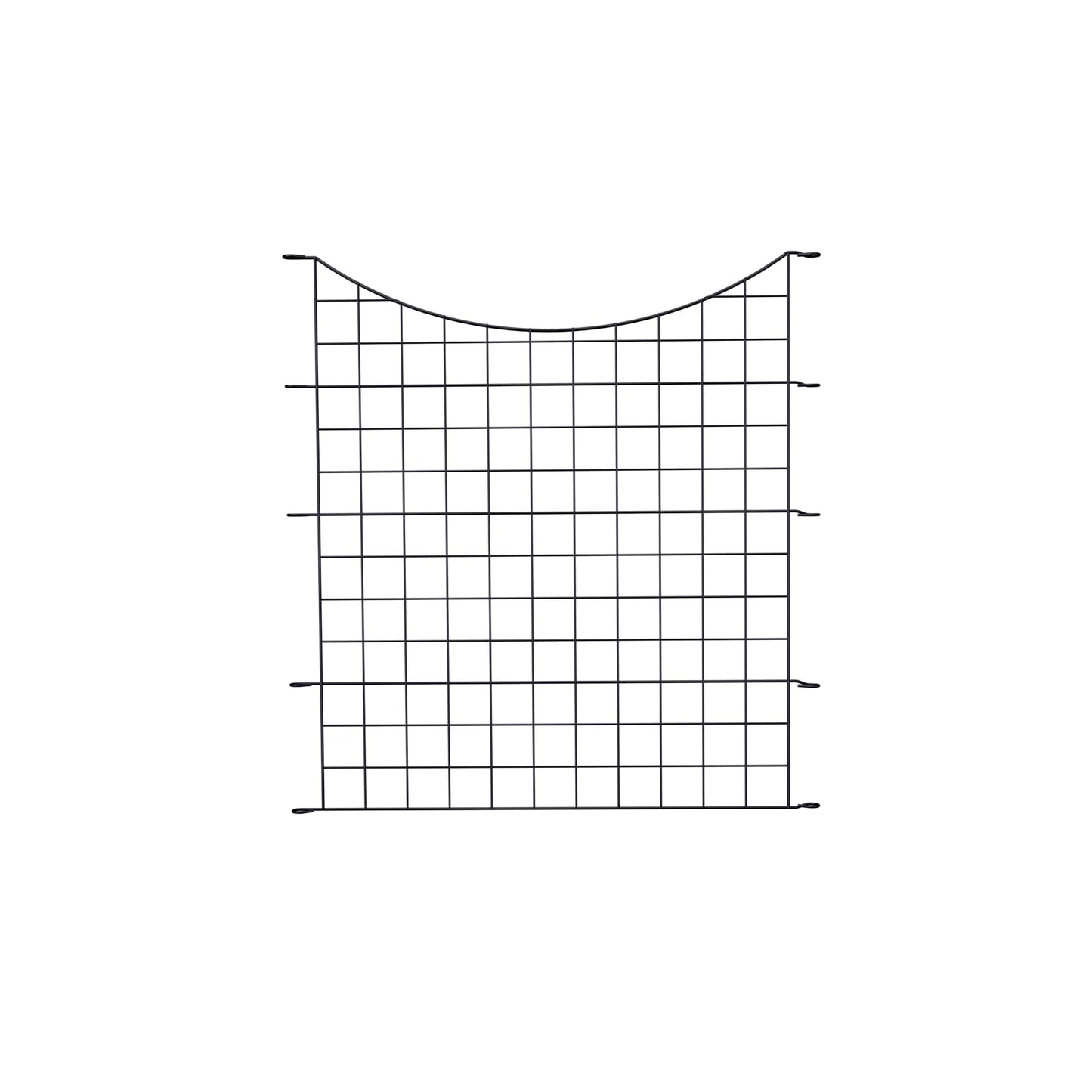 Zippity Outdoor Products 1 Gate 4 Panels 3-ft H x 3-ft W Black Galvanized Iron Scallop No Dig Garden Fence Gate Kit