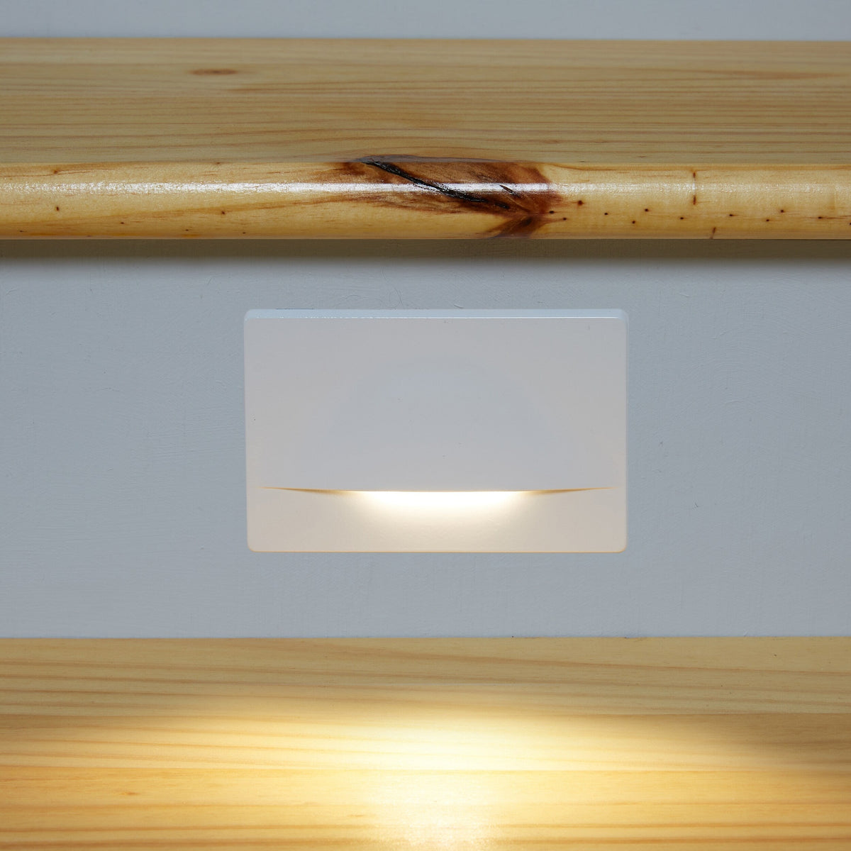 Kichler Dome Shielded 2-Watt White Line-Voltage Hardwired LED Step Light, 5 x 3.25 in, 3000K 30 Lumens
