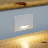 Kichler Dome Shielded 2-Watt White Line-Voltage Hardwired LED Step Light, 5 x 3.25 in, 3000K 30 Lumens