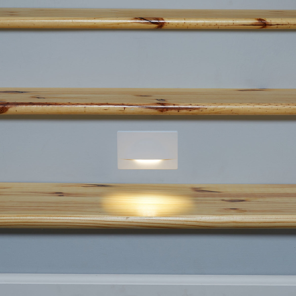 Kichler Dome Shielded 2-Watt White Line-Voltage Hardwired LED Step Light, 5 x 3.25 in, 3000K 30 Lumens