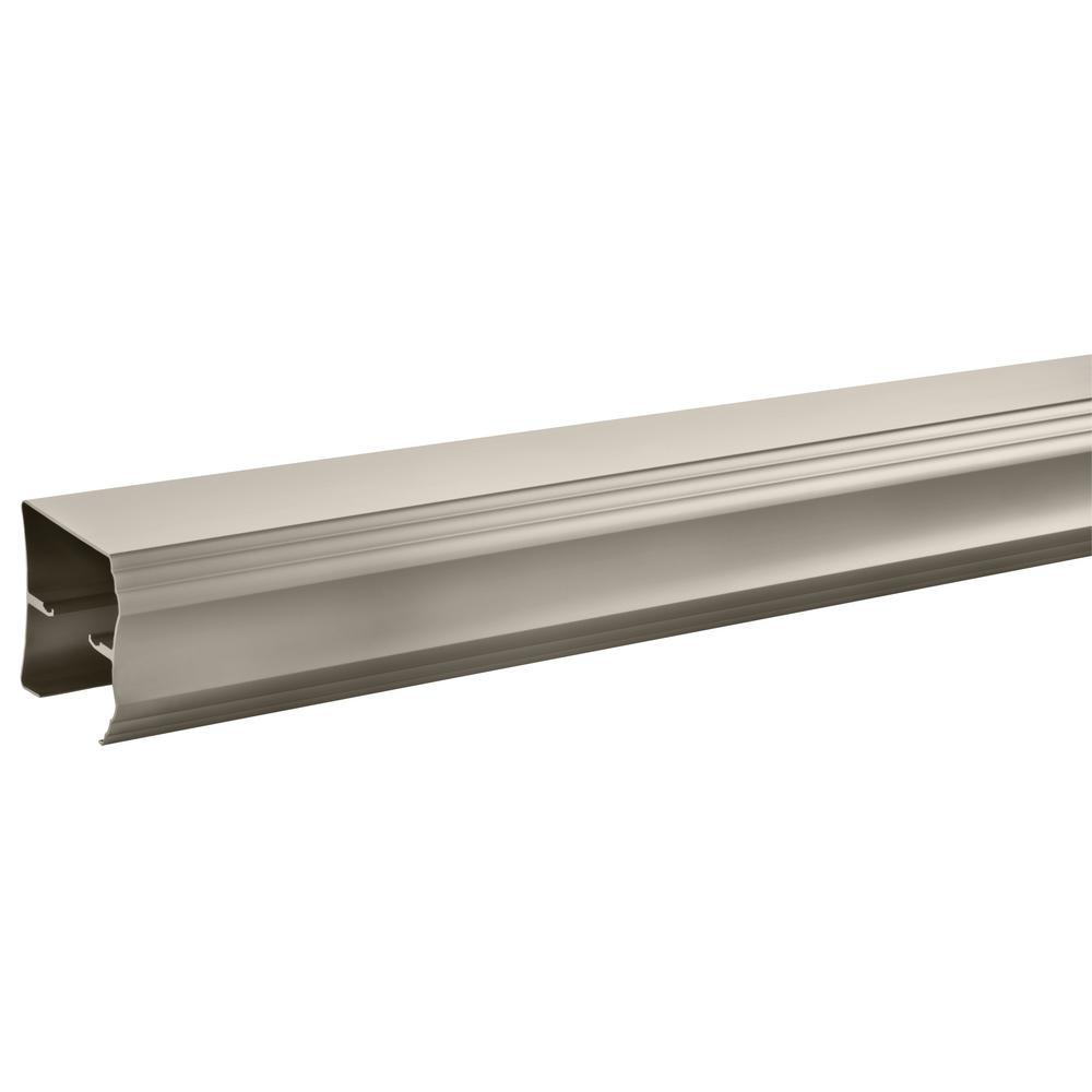 Simplicity 60 in. x 58-1/8 in. Semi-Frameless Traditional Sliding Bathtub Door in Nickel with Rain Glass - Super Arbor