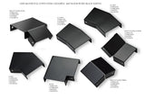 CityPost 6-in x 3-in CP Black Painted Galvanized Steel Rail Bracket