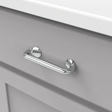 Hickory Hardware Craftsman 3-3/4-in (96mm) Center to Center Chrome Rectangular Bar Drawer Pull