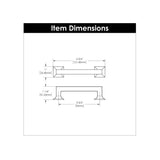 Hickory Hardware Studio 3-3/4-in (96mm) Center to Center Oil-Rubbed Bronze Highlighted Rectangular Handle Drawer Pull