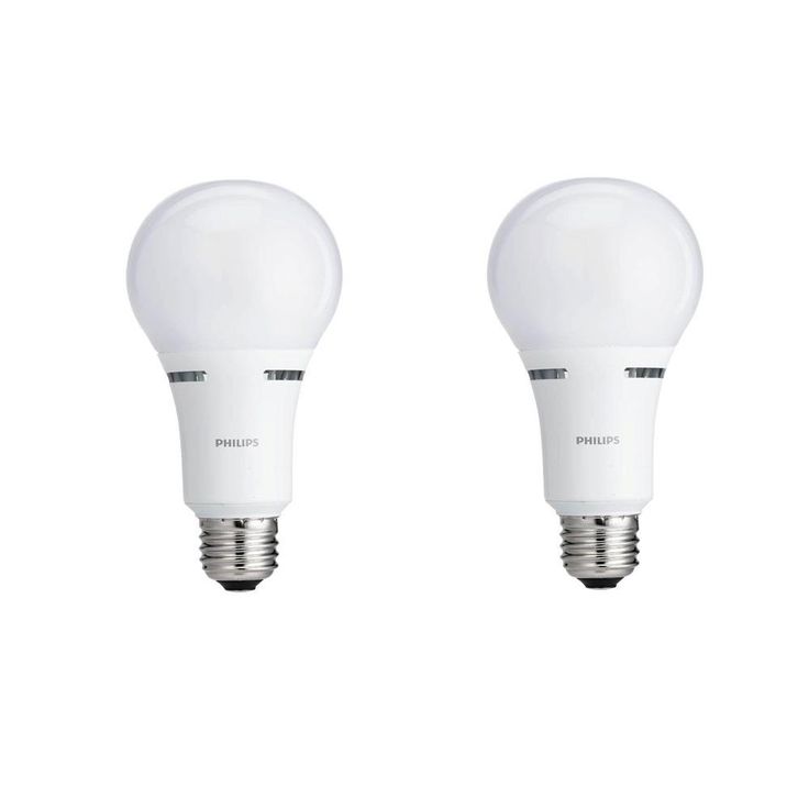 Philips 40-Watt/60-Watt/100-Watt Equivalent A21 Energy Saving 3 Way LED Light Bulb Soft White (2700K) (4-Pack)