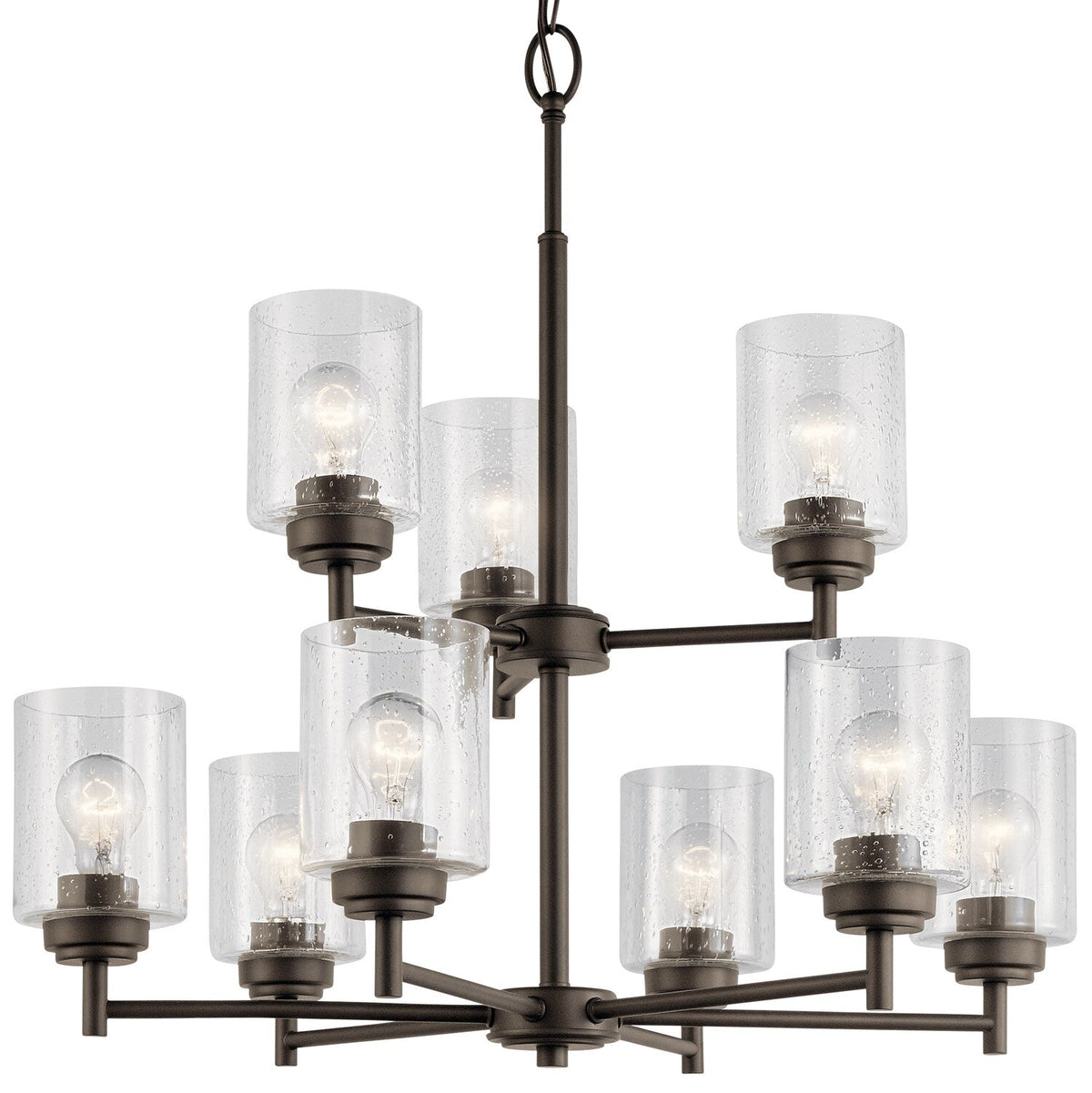 Kichler Winslow 9-Light Antique Bronze Modern/Contemporary Chandelier