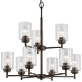 Kichler Winslow 9-Light Antique Bronze Modern/Contemporary Chandelier