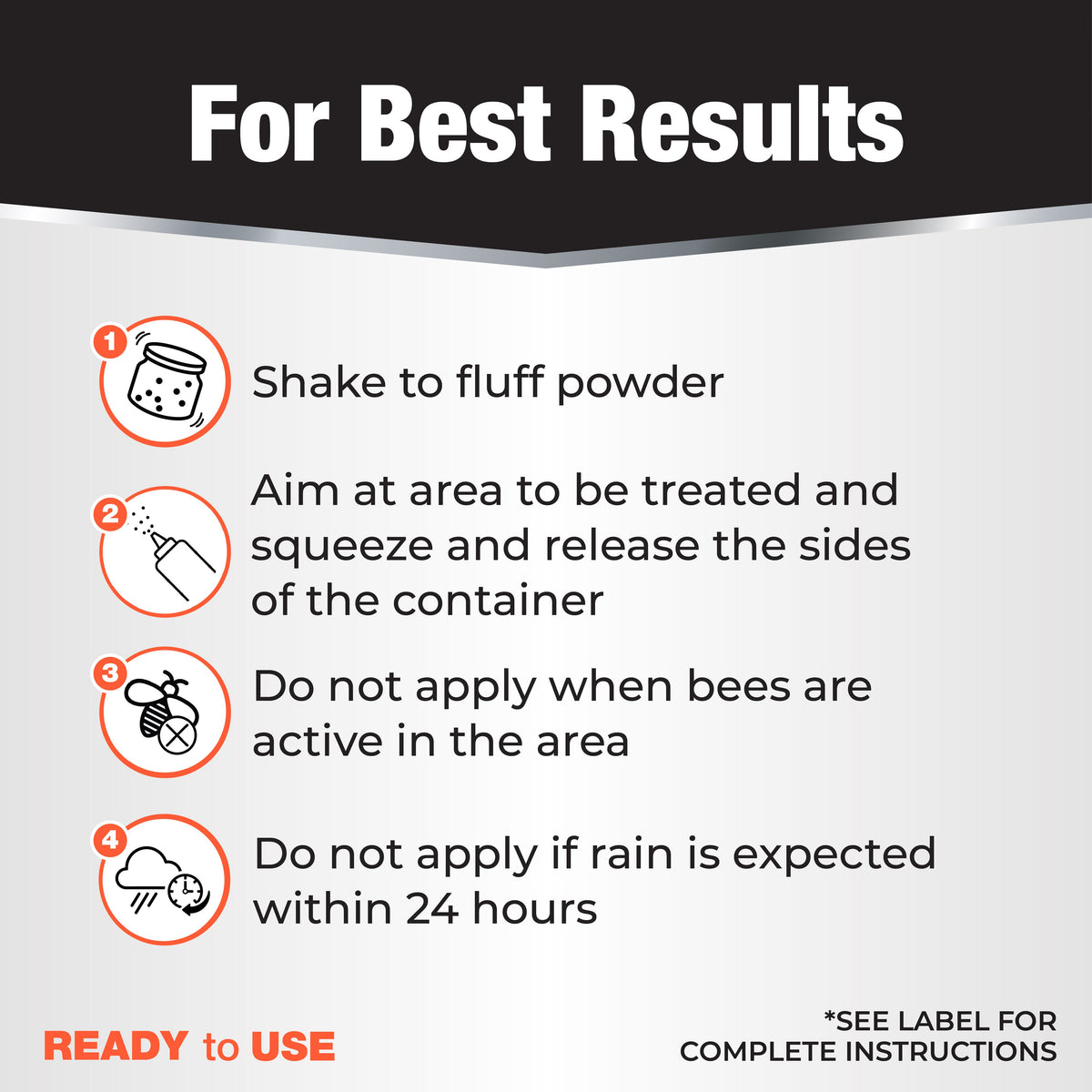 Bonide Revenge Spider & Ground Bee Killer Dust, 10 oz Puffer