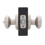 Prestige Alcott Satin Nickel Entry Door Knob Featuring SmartKey Security - Super Arbor