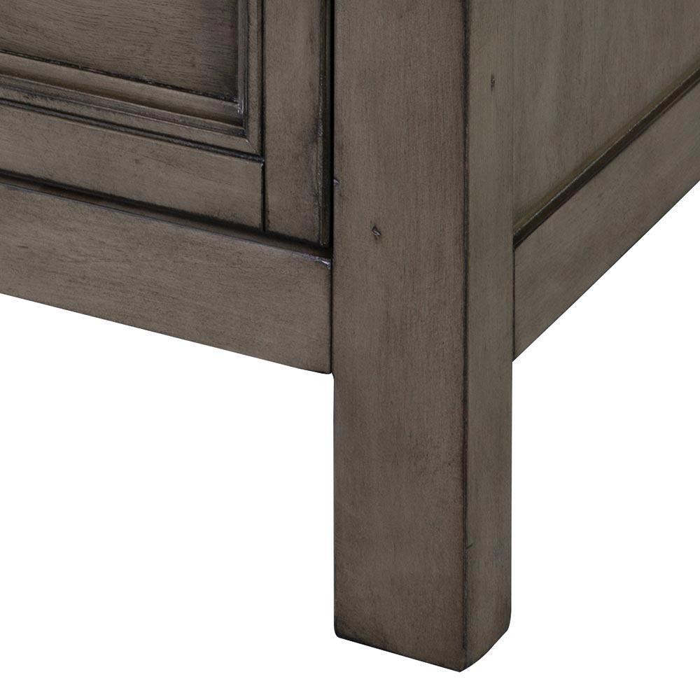 Brantley 19 in. W x 15 in. D x 70 in. H Linen Cabinet in Distressed Grey - Super Arbor