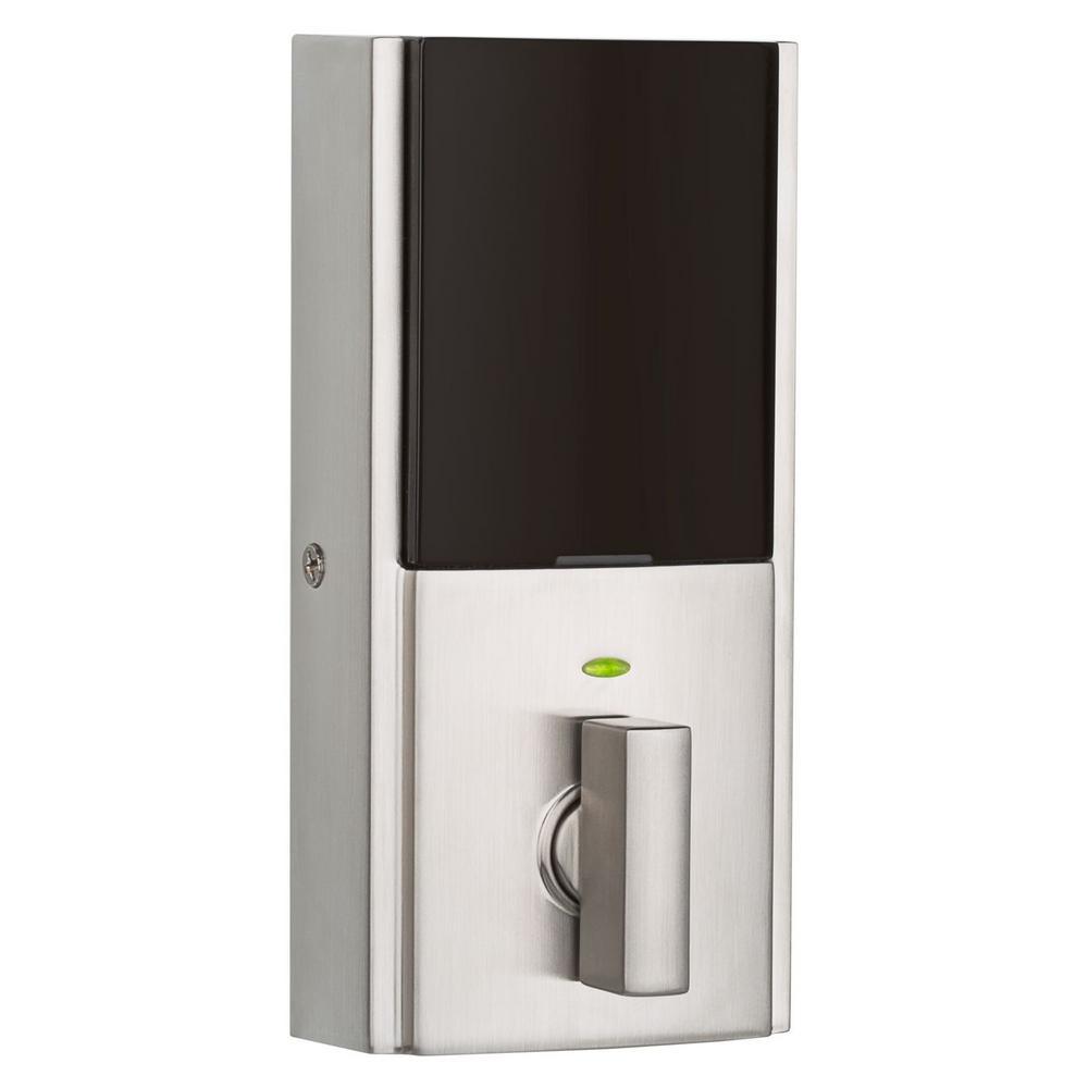 Z-Wave SmartCode 916 Touchscreen Contemporary Single Cylinder Satin Nickel Electronic Deadbolt with SmartKey Security - Super Arbor
